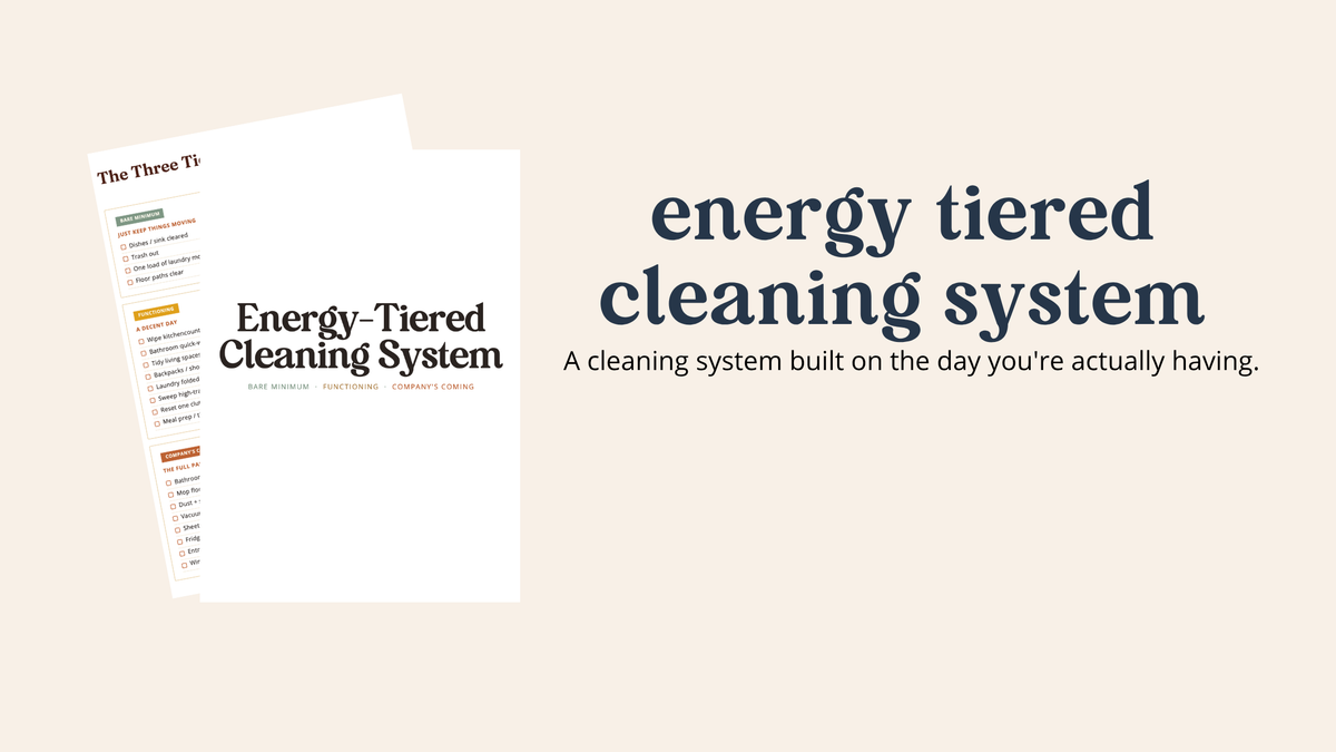energy tiered cleaning system (add on)